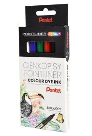 Pentel CIENKOPIS 4KOL 0.4 FIB PEN S40-ST4PL WB