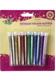 Titanum Brokat metaliczny w fiolkach 6x4.5g