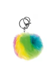 Starpak Brelok pluszowy pompon t�czowy