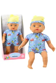 Lalka bobas niebieskie ubranko 31cm LeanToys