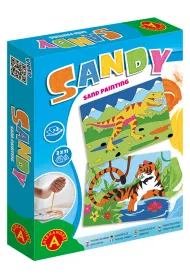 Sandy. Piaskowe malowanki. Tygrys, T-Rex