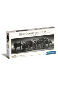Puzzle 1000 el. Panorama HQ - Herd of Giants Clementoni
