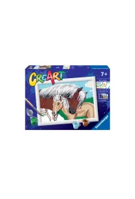 Malowanie po numerach CreArt - Koniki Ravensburger