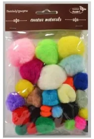 Galeria Hobby Pompony kolorowe 15mm-40mm