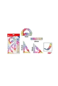 Mp Main Paper Zestaw geometryczny wielokolorowy 4 elementy