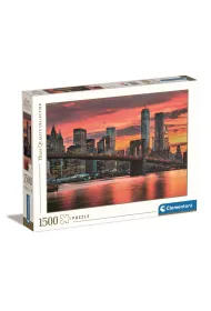 Puzzle 1500 el. HQ East River at dusk Clementoni