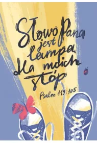 Poczt�wka z kolorowank� S�owo Pana jest lamp�
