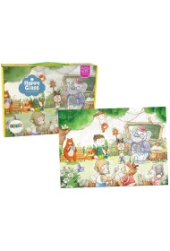 Puzzle 100 el. Szko�a dla zwierz�t LeanToys