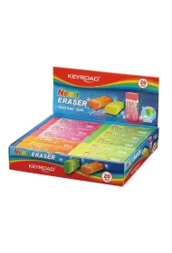 Gumka uniwersalna keyroad Neon mix kolor�w 20szt/opak