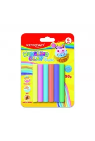 Keyroad Plastelina pastel 6x15g