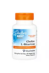 Doctors Best Choline L-Bitartrate Suplement diety 60 kaps.