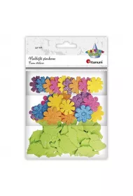 Titanum Naklejki piankowe kwiaty i listki mix