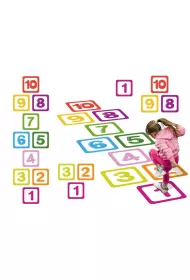 Naklejki pod�ogowe liczby gra w klasy LeanToys