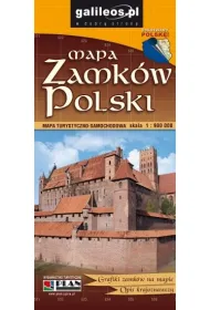 Mapa zamk�w Polski. Mapa turystyczno-samochodowa 1:900 000