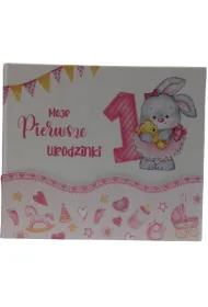 Album A4 Roczek, r�owy kr�liczek U/003