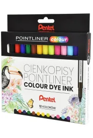 Pentel CIENKOPIS 12KOL 0.4 FIB PEN S40-ST12PL WB