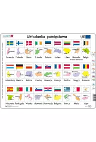 Puzzle Larsen Unia Europ.Flagi Stolice LA-GP2P 36102 Tactic