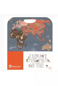 Puzzle Du�a uk�adanka magnetyczna Zwierz�ta �wiata Egmont Toys