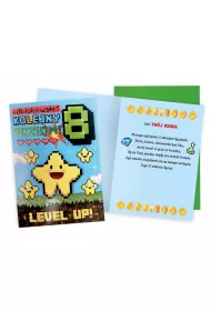 Kukartka Karnet Urodziny 8 Level up