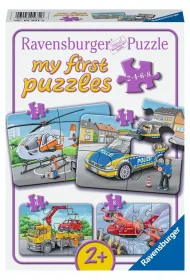 Puzzle 2/4/6/8 Emergency Vehicles Ravensburger