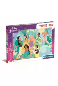 Puzzle 104 el. Supercolor. Princess Brokat Clementoni