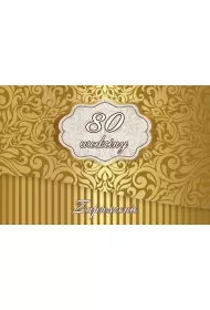 Trend Zaproszenie Urodziny 80 ZT30 10 szt.