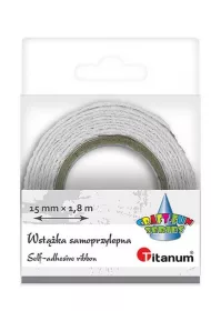 Titanum Wst��ka bawe�niana koronka bia�a 15mm x 1,8m