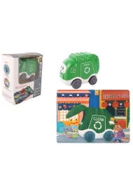 Auto puzzle 20 el. Przygoda drogowa - �mieciarka Pro Kids
