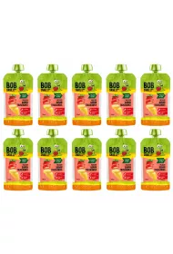Bob Snail Smoothie bananowo-truskawkowe bez dodatku cukru zgrzewka 10 x 120 g