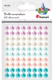 Titanum Kryszta�ki samoprzylepne pere�ki mix 80 szt.