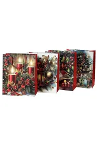 Adar Torebka prezentowa Bo�e Narodzenie mix 32x26x10cm