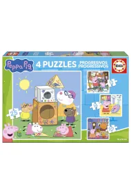 Puzzle 4w1 �winka Peppa 113786 Educa