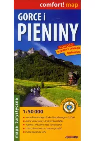 Gorce i Pieniny laminowana mapa turystyczna 1:50 000