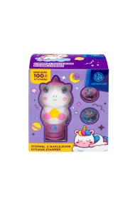 Stempel z naklejkami Astrafun Jednoro�ec 100 naklejek wielokrotnego u�ytku + ksi��eczka