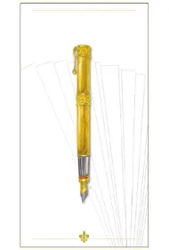 DaVinci Karnet G06 42A 008 + koperta Pi�ro z�oty 12x23 cm