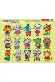 Puzzle ramkowe 15 el. Zwierztka Demart