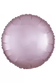 Amscan Balon foliowy Lustre Pastel r�owy okr�g�y 43cm