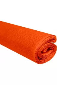 Interdruk Paczka Bibua marszczona pomaraczowy ciemny 50x200cm