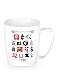 Nadwyraz.com Kubek polskie literki/ polish letters