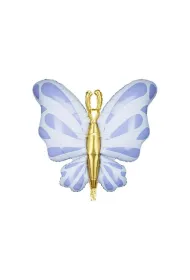 PartyDeco Balon foliowy Motyl b��kit 69x69cm