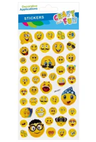 Starpak Naklejki wypuk�e Emotki CRAFT WITH FUN 567336