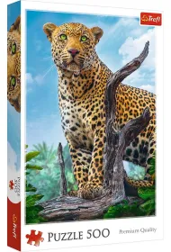 Puzzle 500 el. Dziki lampart Trefl