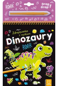 Dinozaury. Zdrapywanka z rysikiem