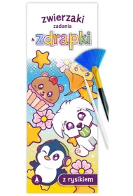 Wydrapywanka 80X215 Zwierzaki. Zadania & zdrapki SKRZAT 074895