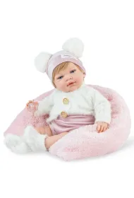 Lalka hiszpa�ska Reborn Sweet Baby z poduszk� 42cm Marina Pau