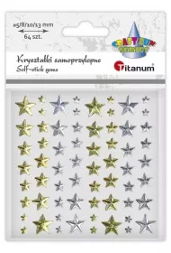 Titanum Kryszta�ki samoprzylepne Gwiazdki mix