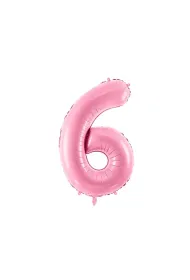 PartyDeco Balon foliowy 6 r�owy 86cm