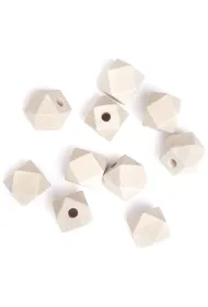 dpCraft Koraliki drewniane geometryczne 15 mm 10 szt.