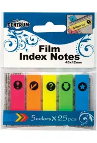 Centrum Zak�adki indeksuj�ce 4.5 x 1.2 cm 25 kartek