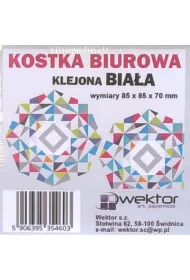 KOSTKA BIA�A KLEJONA 85X85 70 WEKTOR